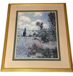 lot 537 image: View of Vethevil Print by Claude Monet