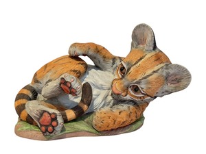 lot 68 image: Boehme Baby Ocelot Porcelain Figurine