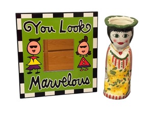 lot 162 image: Susan Paley by Ganz Daisy and Whimsical Mirror