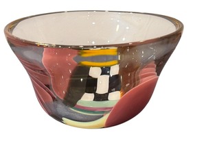 lot 420 image: Unique Hand Blown Art Glass Bowl by Jones