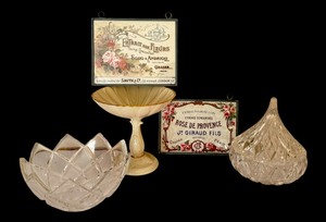 lot 574H image: Variety of Lovely Home Decor items including a Crystal Candy Dish and Lenox Compote
