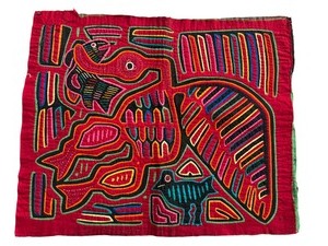 lot 572 image: Vintage Mola Textile