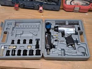 lot 18 image: Companion Air 12 Impact Wrench and 38 Ratchet Wrench Set with Case