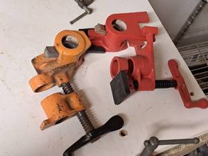 lot 82 image: Lot of (2) Bar Clamp Sets (no bar)