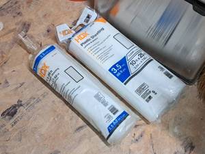 lot 87 image: Lot of (2) HDX Plastic Sheeting 3.5milx10x25