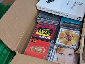 lot 125 image: Lot of (1 Box) Assorted Music CDs - Tom Petty Playback Box Set, The Doors, Toto, ELO, Chicago, Neil Diamond, Garth Brooks, Grand Funk and much more