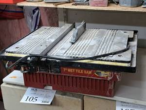 lot 132 image: FlorCraft 7 Wet Tile Saw
