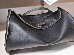 lot 142 image: All American Rider Leather Motorcycle Storage Bag