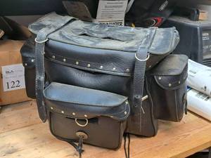 lot 144 image: All American Rider Leather Motorcycle Storage Bag