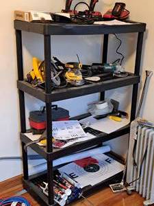 lot 168 image: Plastic Storage Shelving Unit