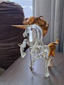 lot 212 image: Unicorn theme Statue 12