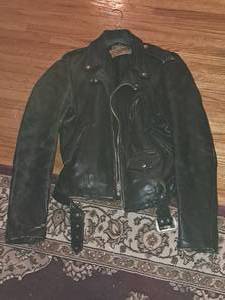 lot 255 image: Schott Perfecto Size Large-Tall Mens Leather Jacket