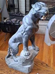 lot 208 image: Black Panther theme CeramicPorcelain Statue 20