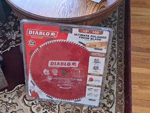 lot 264 image: Diablo 12 100T Circular Saw Ultimate Polished Finish Blade (New)