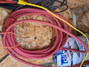 lot 272 image: Water Hose with Hose Mount Hose Hanger