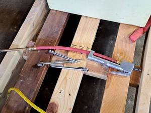 lot 298 image: Lot of (4) Air Hose Attachments and Tire Pressure Gauges