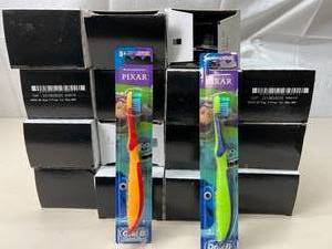 lot 48 image: MSRP $250  Lot of 90 NEW Oral-B&nbspKids Disney Pixar Manual Toothbrushes 3 EXTRA SOFT - Characters & Colors Vary