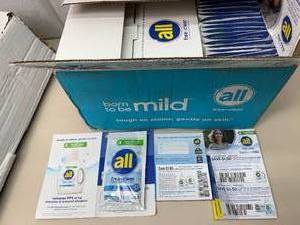lot 5 image: 1 Case (60 Loads Of Laundry) Sample Packs NEW&nbspAll Free Clear Unscented Hypoallergenic Liquid Laundry Detergent for Sensitive Skin Includes $2 Coupon Packs & Other Coupons