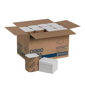 lot 78 image: 1 Case (24 packs  6000 napkins) NEW Georgia-Pacific GP Pro 32006 6.5 x 9.9 Dixie Ultra 2-Ply Napkin Dispenser Refills - White