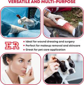 lot 76 image: 1 Case NEW Covidien 441401 3 x 3 Dermacea Thick 4-Ply Non-Woven Sponges&nbspWhite&nbspSoft Gauze Sponges -Dental & Esthetic Wipes - All Purpose Medical Gauze Squares for First Aid, Surgical, Wound Dressing