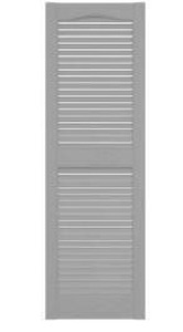 lot 35 image: Ekena Millwork Lifetime Vinyl Shutters - Black