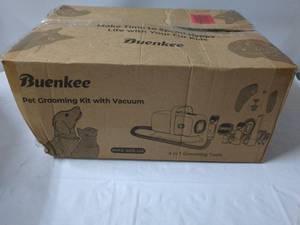 lot 43 image: Duvenkee Pet Grooming Kit with Vacuum - 4-in-1 Grooming Tools
