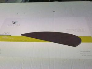 lot 71 image: 10 Espresso Half-Round Table Top - WorkPro Flex Collection