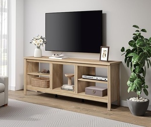 lot 97 image: Unopened TV Stand in Light Oak Finish