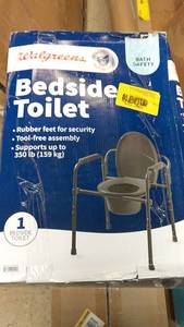 lot 192 image: Walgreens Bedside Toilet with Tool-Free Assembly and Splash Guard