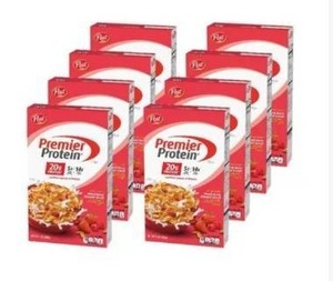 lot 195 image: Pallet of 15 Cases of Post Premier Protein Mixed Berry Almond Cereal - 9 oz Each