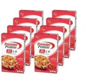 lot 196 image: Pallet of 18 Cases of Post Premier Protein Mixed Berry Almond Cereal (8.9 oz each)