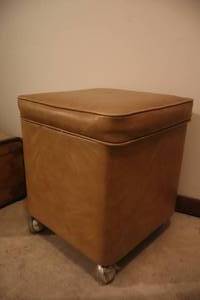 Vintage Sewing Storage Chest Stool Seat wInner Organizer