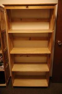 Wood Floor Display Shelf