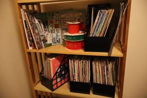Quilting Magazines, Books wPatterns Etc Contents on Shelf