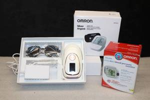 Home Medical LYSMOSKI IPL(Intense Pulsed Light) Hair Removal wCooling Technology, OmROn Silver Argent Upper ArmArm Blood Pressure Monitor,
