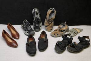 Womens Shoes Size 77.5 Privo Clarks, Keen, Revelations, Twist &. Flex, Nike Etc