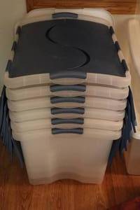(6) Storage TotesSterilite 62-Qt.