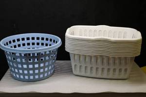 (11) Storage BasketsLaundry, Material, Craft Baskets