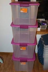 Storage TotesSterilite 66 qt Latch Box 22  18  13