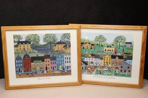 Wall Art PrintPeace In Time and Celebration of Friendship by Deborah P. Mayo, 1993 Signed and Framed