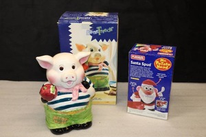 Collectible Pig Cookie Jar, PlaySkool Santa Spud Mr. Potato Head