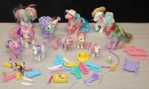 Collectible Vintage ToysHasbro 1980s My Little Pony G1 Ponies, Play Pen, Accessories Etc