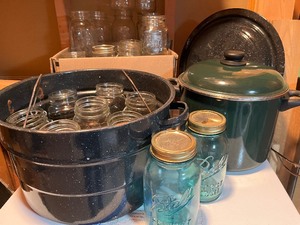Canning SuppliesCanner, Quart Pint Jars Wide Regular Mouth Atlas Ball Kerr, Sweden Kettle wCover
