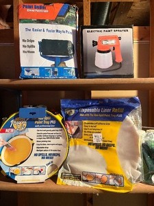 Painting SuppliesElectric Paint Sprayer, Extension Roller, Non-Spill Paint Trays Etc