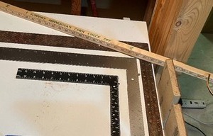 GarageShop...Wood Boards of Various Sizes, Steel Squares Etc
