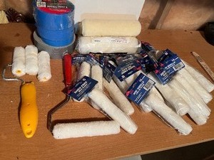 Painting Supplies...Rollers wNew Replacement Pads, Tape Etc