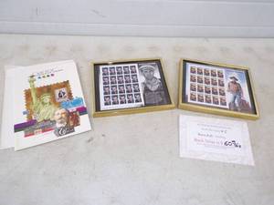 lot 14 image: The Legends of Hollywood  Framed Postage Stamp and Mint set 1985 #865