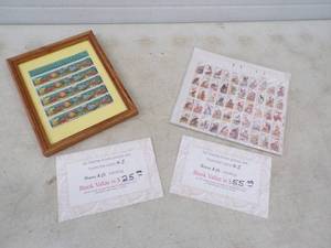 lot 16 image: Aquarium Fish  Framed Postage Stamps and 1987 Sheet of Wildlife  Animals