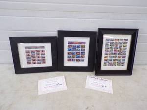 lot 20 image: Frames Postage Stamps All Aboard, American Advances in Aviation, and the 50 States.