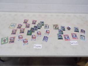 lot 35 image: Colts and Sea Hawks Collector Cards See pics